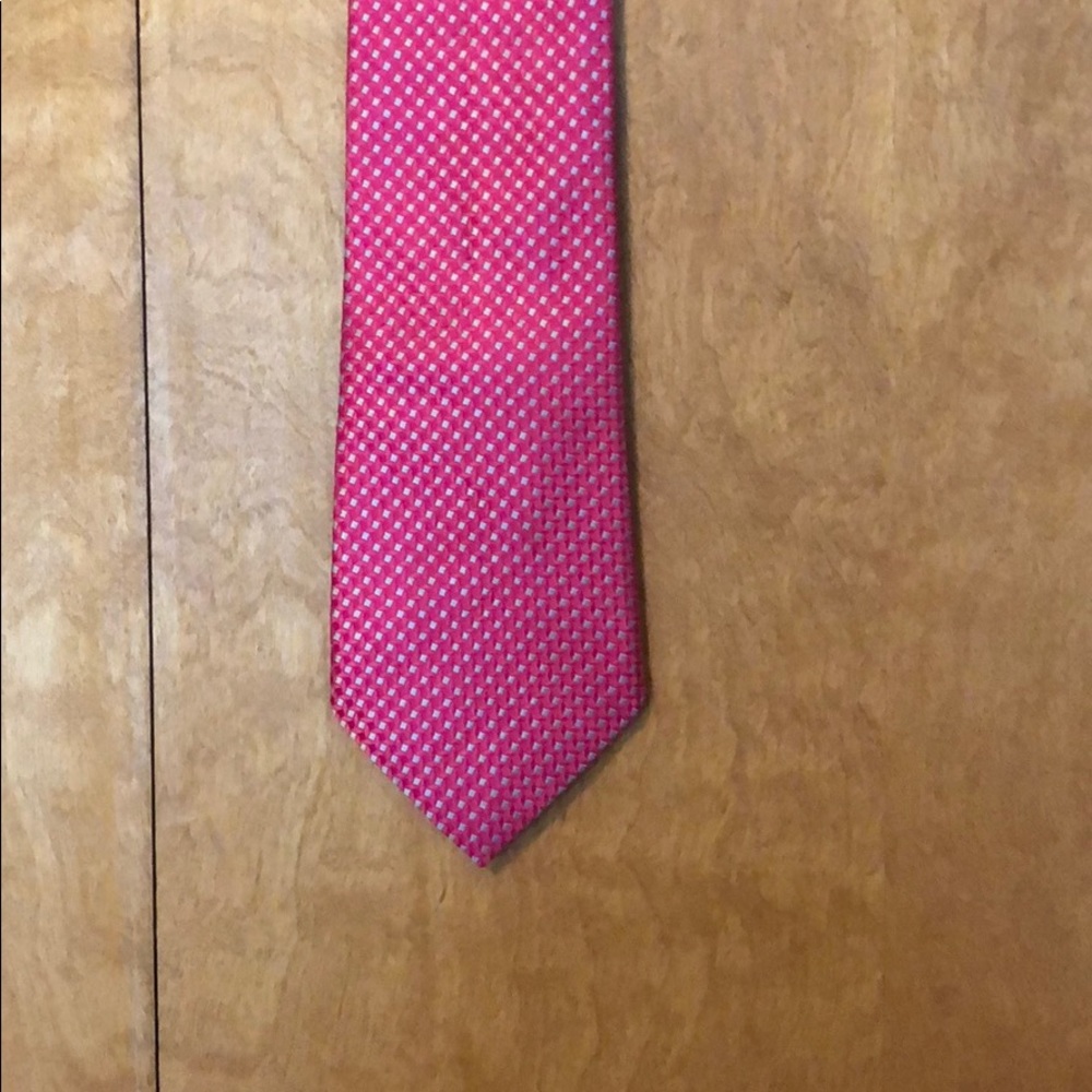 Pink and Silver Neck Tie